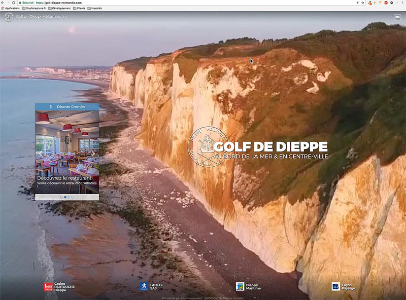 Site internet du golf de Dieppe Normandie